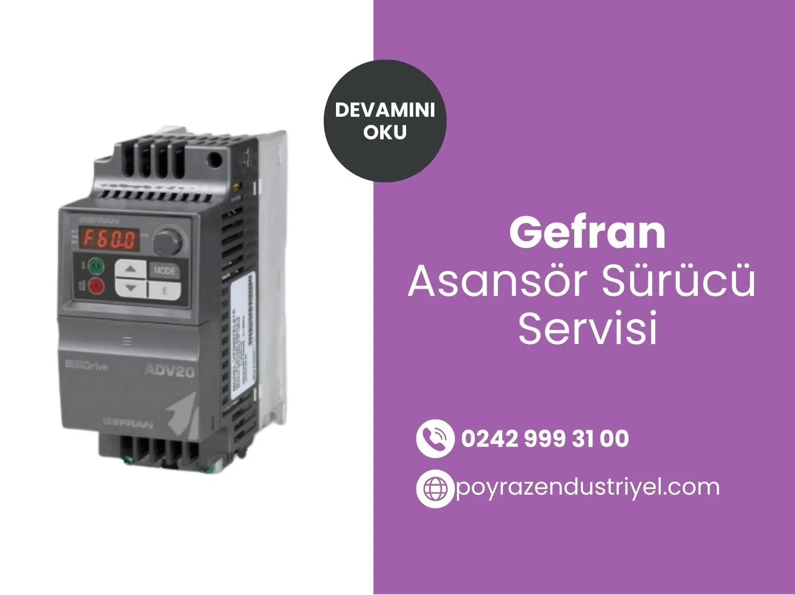 Gefran Asansör Sürücü Servisi